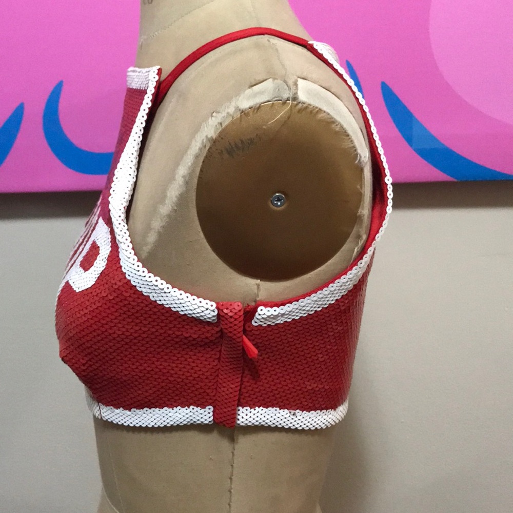 Moschino Couture Red Shop Stop Sign Top - Picture 6 of 8